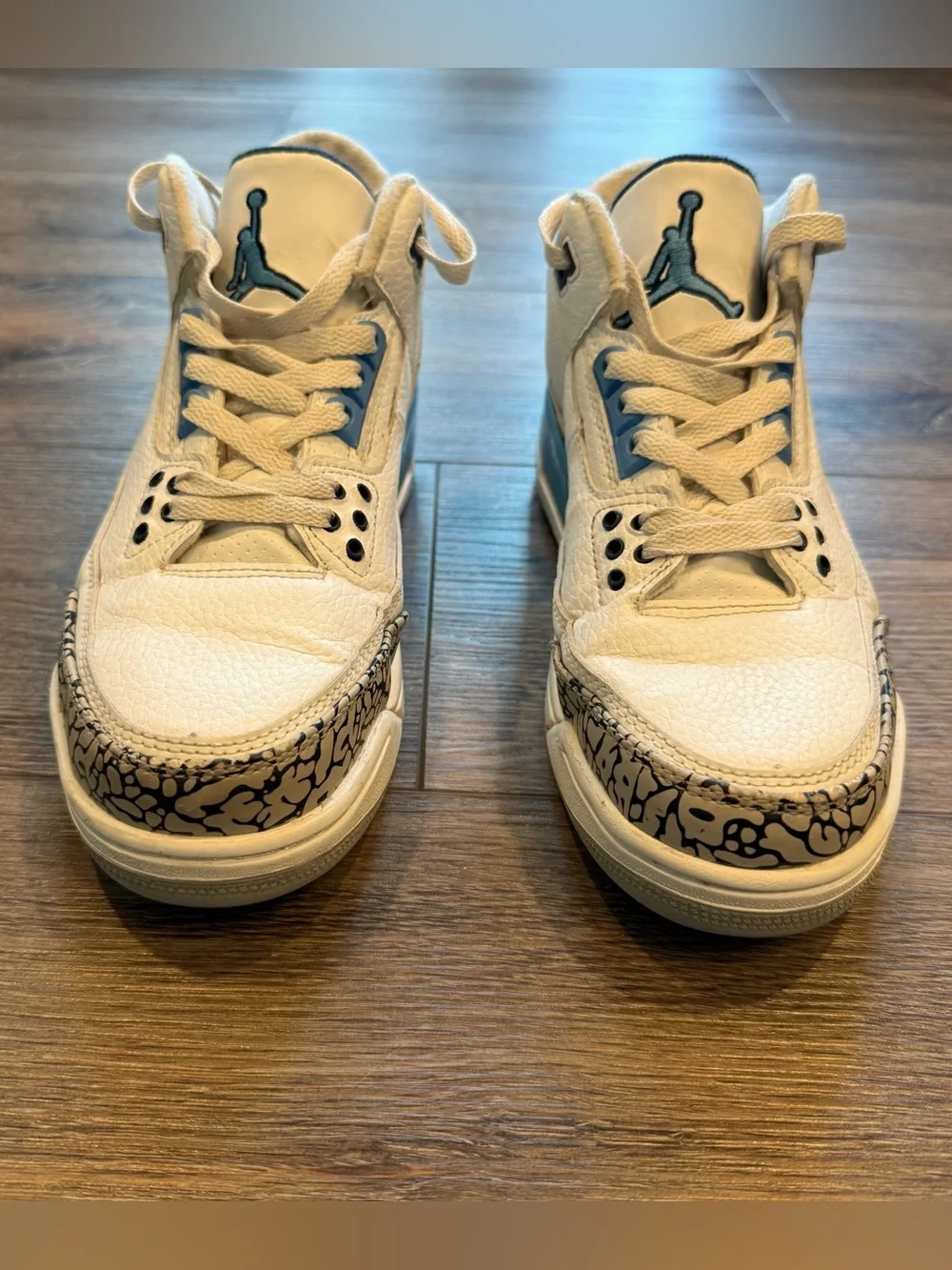 Nike Air Jordan 3 RetroUNC Cement Blue Elephant Print Men’s Sneakers